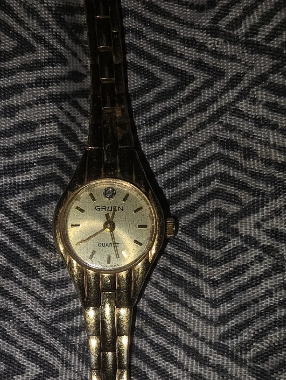Gruen Women's Gold-Tone Link Bracelet Watch